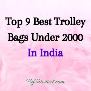 Top 9 Best Trolley Bags Under 2000 In India
