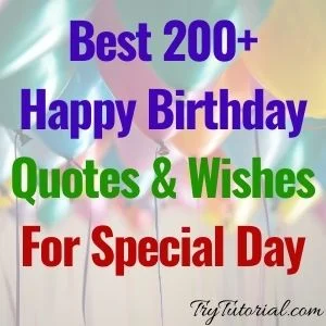 Best 200+ Happy Birthday Quotes & Wishes For Special Day