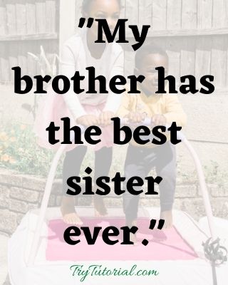 Brother Sister Caption For Instagram