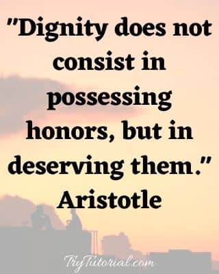 self respect and dignity quotes