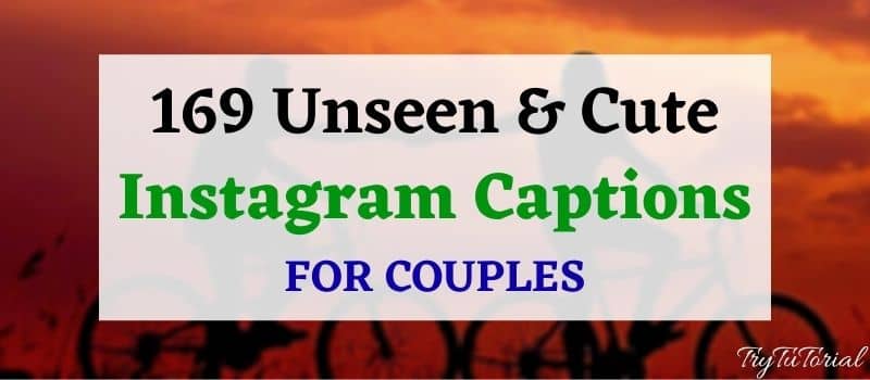 Cute Instagram Captions For Couples