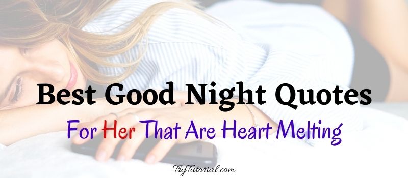 Good Night Quotes For Her