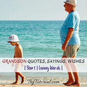 Loving grandson quotes