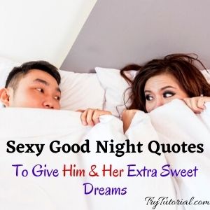 Sexy Good Night Quotes