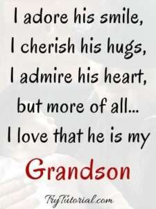 60+ Special Grandson Quotes, Sayings, Wishes | Loving Words | Short ...