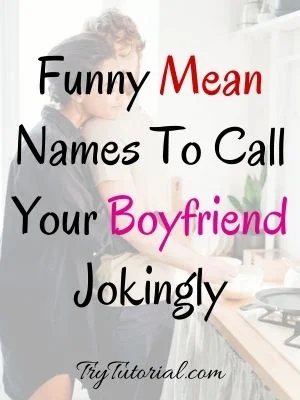 Funny Mean Names To Call Your Boyfriend Jokingly