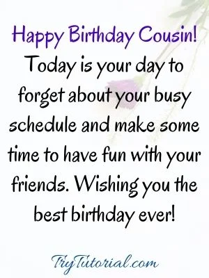 90+ Special Happy Birthday Cousin Images | Wishes | Girl | Boy ...