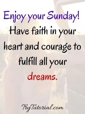 Best Sunday Blessings Morning Quotes