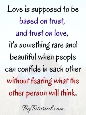 Love And Trust Quotes For Him & Her