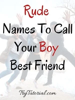 Mean Names To Call Your Boy Best Friend