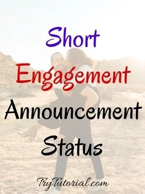 Short Engagement Announcement Status
