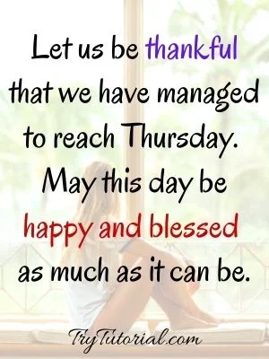 Thankful Thursday Morning Blessings Images