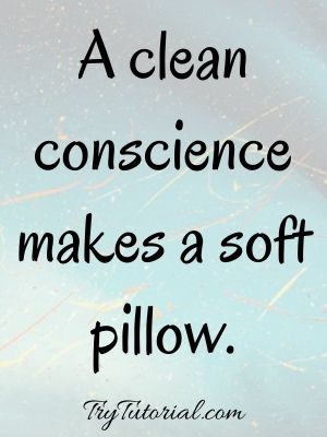 Clean Conscience Quotes