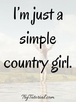 country girl quotes