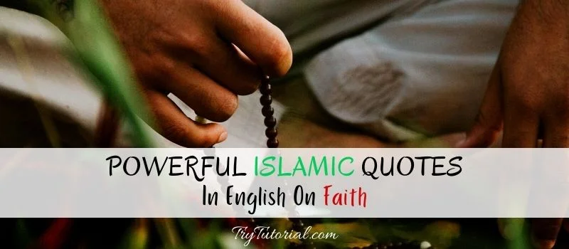 Islamic Quotes In English On Faith