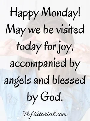 Monday Inspirational Blessings Image