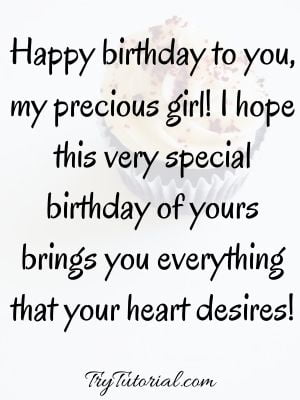 Best Birthday Wishes For Special Girl