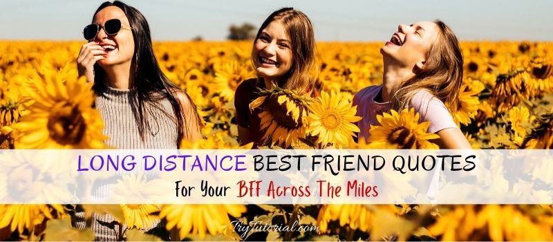 Long Distance Best Friend Quotes