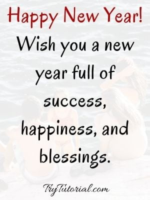Beautiful Happy New Year Wishes For Friends