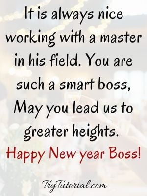 Inspirational New Year Quotes For Boss