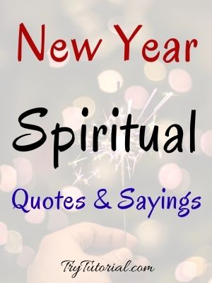 New Year Spiritual Quotes And Sayings