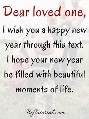 New Year Wishes For Loved One