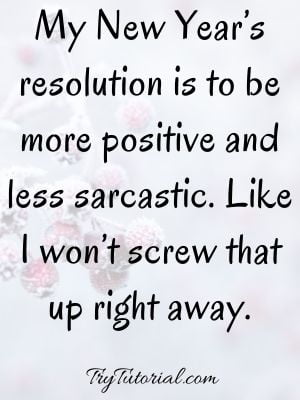 Sarcastic New Year Quotes