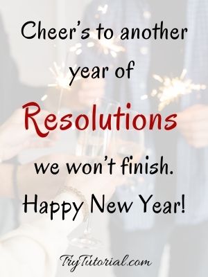 Sarcastic New Year Sayings Images