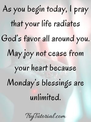 positive inspirational monday blessings