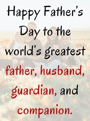 Happy Father's Day Husband Quotes From Wife