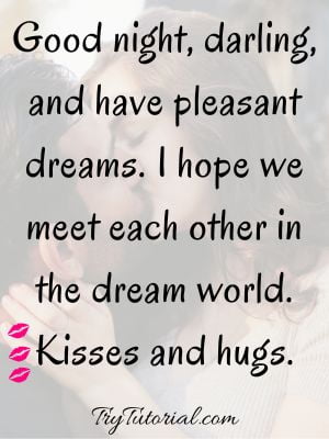 good night love you kiss quotes