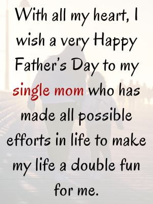 happy fathers day mom quotes