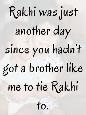 Funny Raksha Bandhan Wishes For Sister
