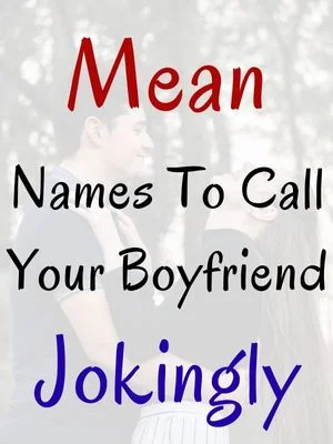 Mean Names To Call Your Boyfriend Jokingly